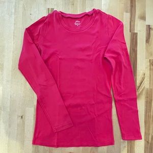 J. Crew Slim perfect long-sleeve T-shirt - pink (M)
